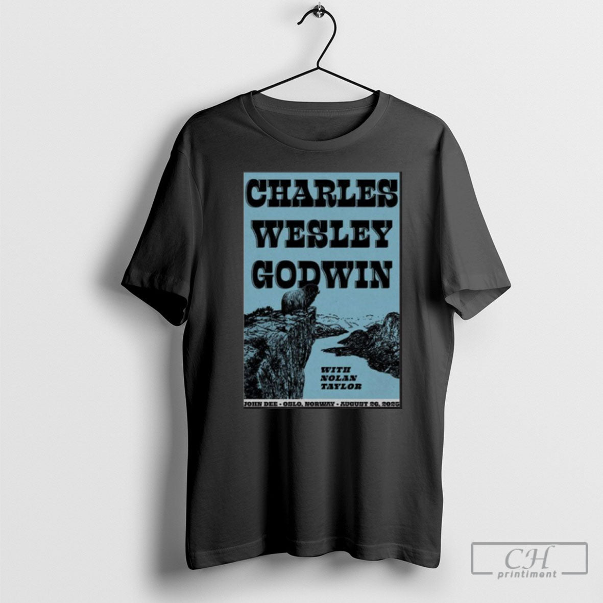 Official Charles Wesley Godwin Live Aug 2025 John Dee - Adult & Kids T-Shirts, Sweatshirts & Hoodies apparel design preview 1