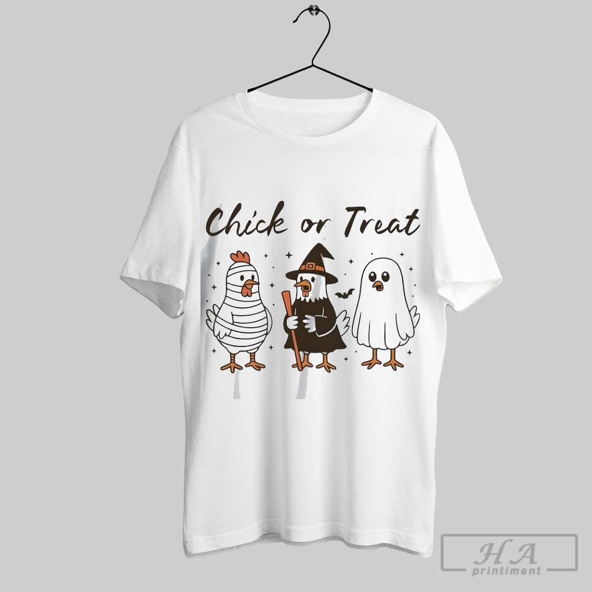 Official Chicken Chick Or Treat Halloween - Adult & Kids T-Shirts, Sweatshirts & Hoodies apparel design preview 1