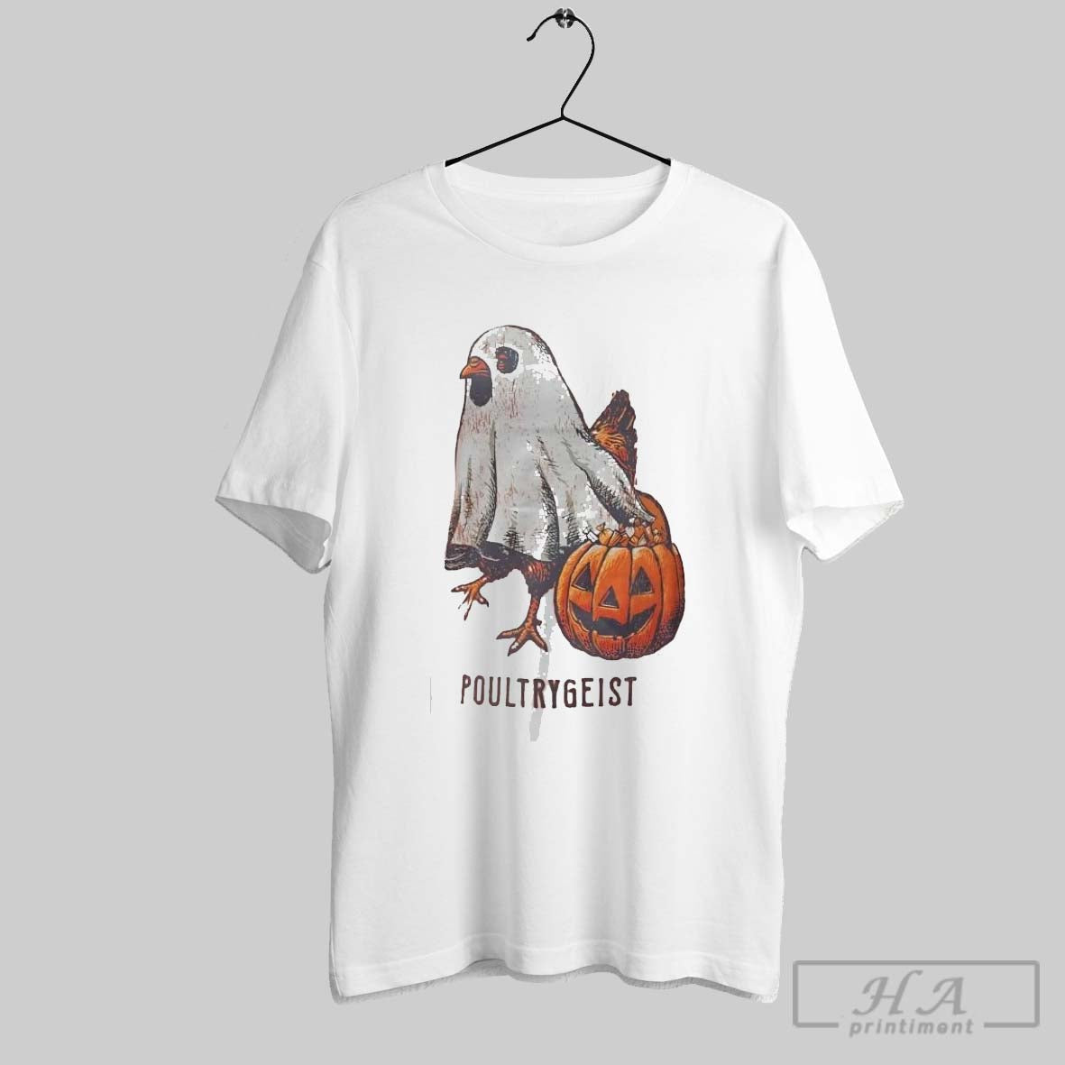 Official Chicken Ghost Trick Or Treat Poultrygeist - Adult & Kids T-Shirts, Sweatshirts & Hoodies apparel design preview 1