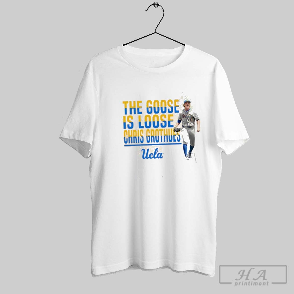 Official Chris Grothues Ucla Bruins The Goose Is - Adult & Kids T-Shirts, Sweatshirts & Hoodies apparel design preview 1