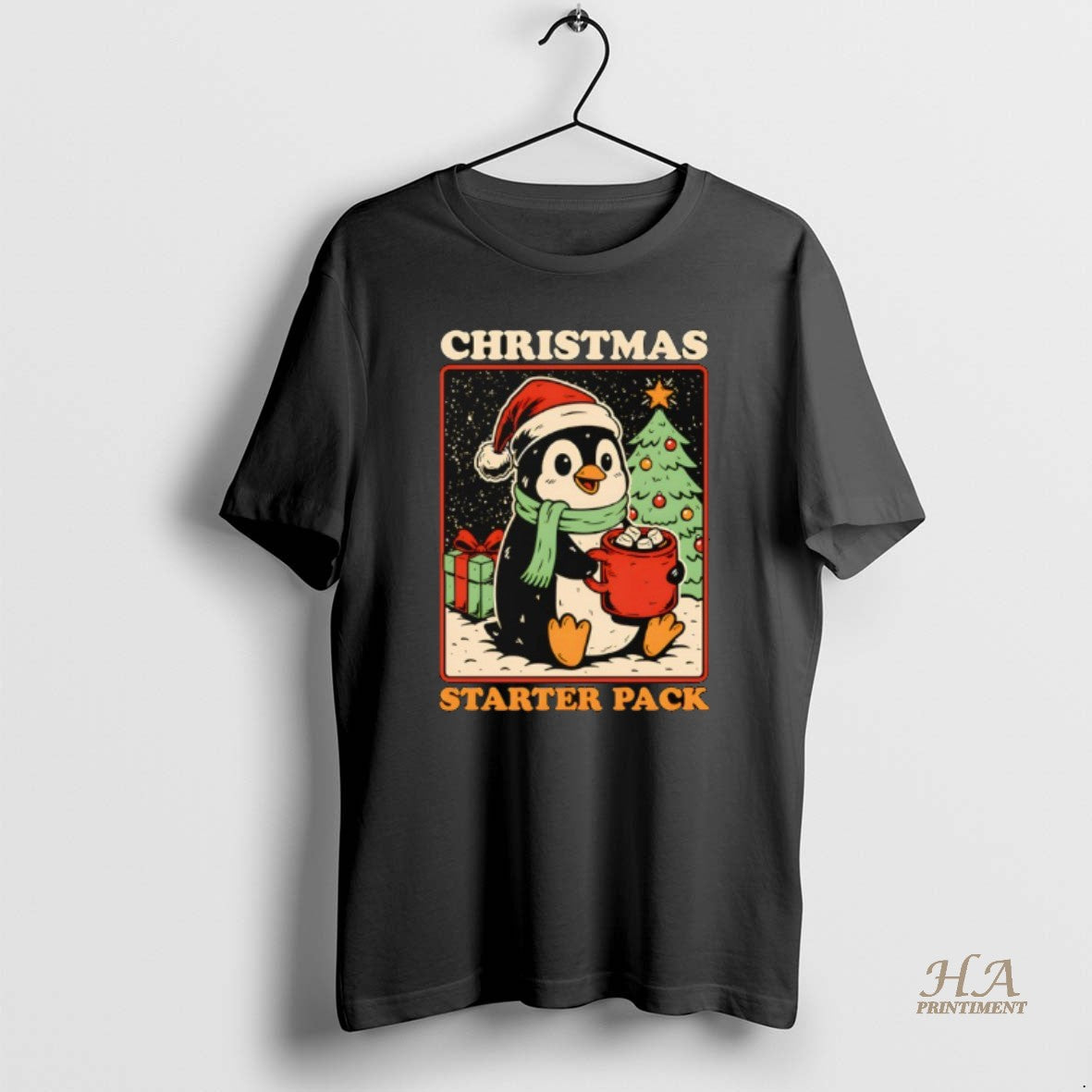 Official Christmas Penguin Starter Pack - Adult & Kids T-Shirts, Sweatshirts & Hoodies apparel design preview 1