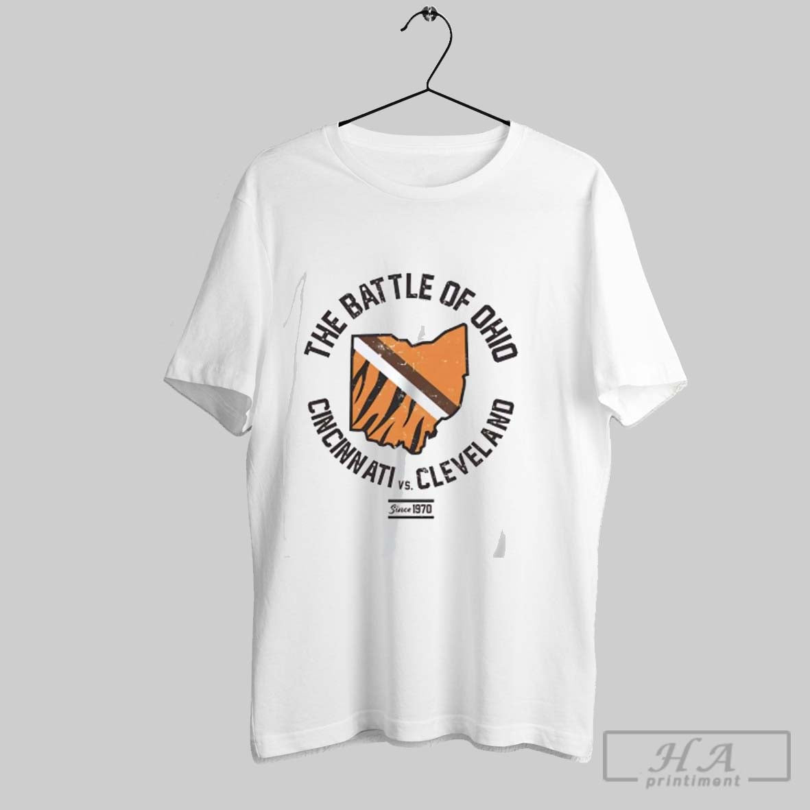 Official Cincinnati Vs Cleveland The Battle Of Ohio - Adult & Kids T-Shirts, Sweatshirts & Hoodies apparel design preview 1