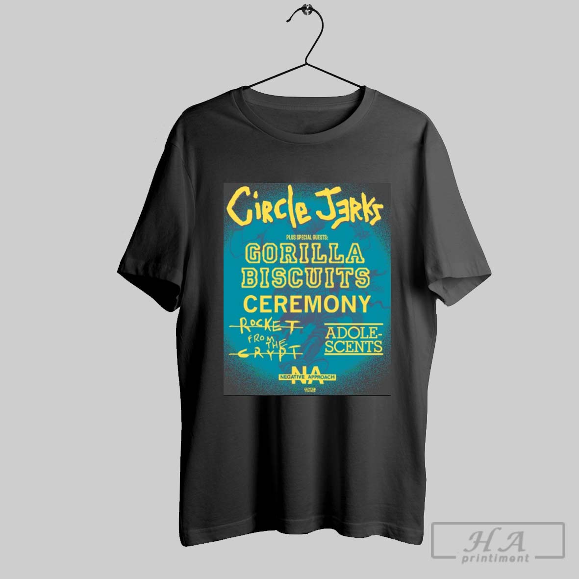 Official Circle Jerks Gorilla Biscuits Ceremony - Adult & Kids T-Shirts, Sweatshirts & Hoodies apparel design preview 1