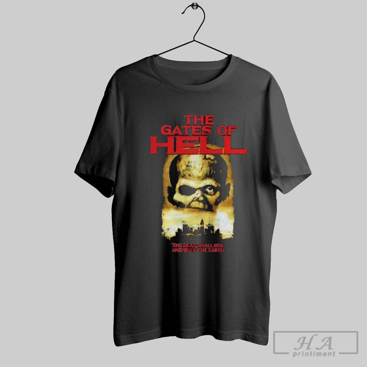 Official City Of The Living Dead Gates Hell Shall - Adult & Kids T-Shirts, Sweatshirts & Hoodies apparel design preview 1