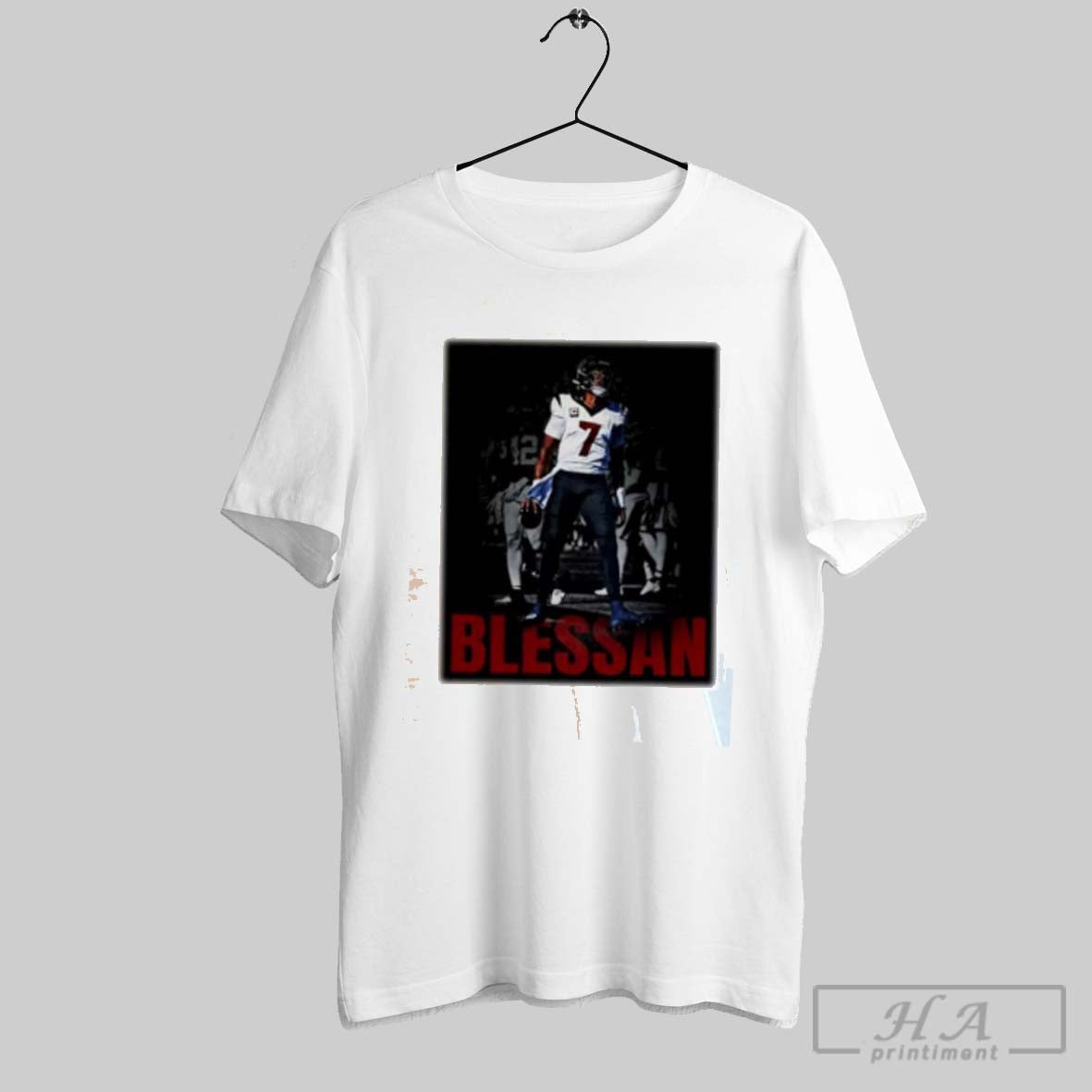 Official Cj Stroud Blessan Houston Texans Vintage - Adult & Kids T-Shirts, Sweatshirts & Hoodies apparel design preview 1
