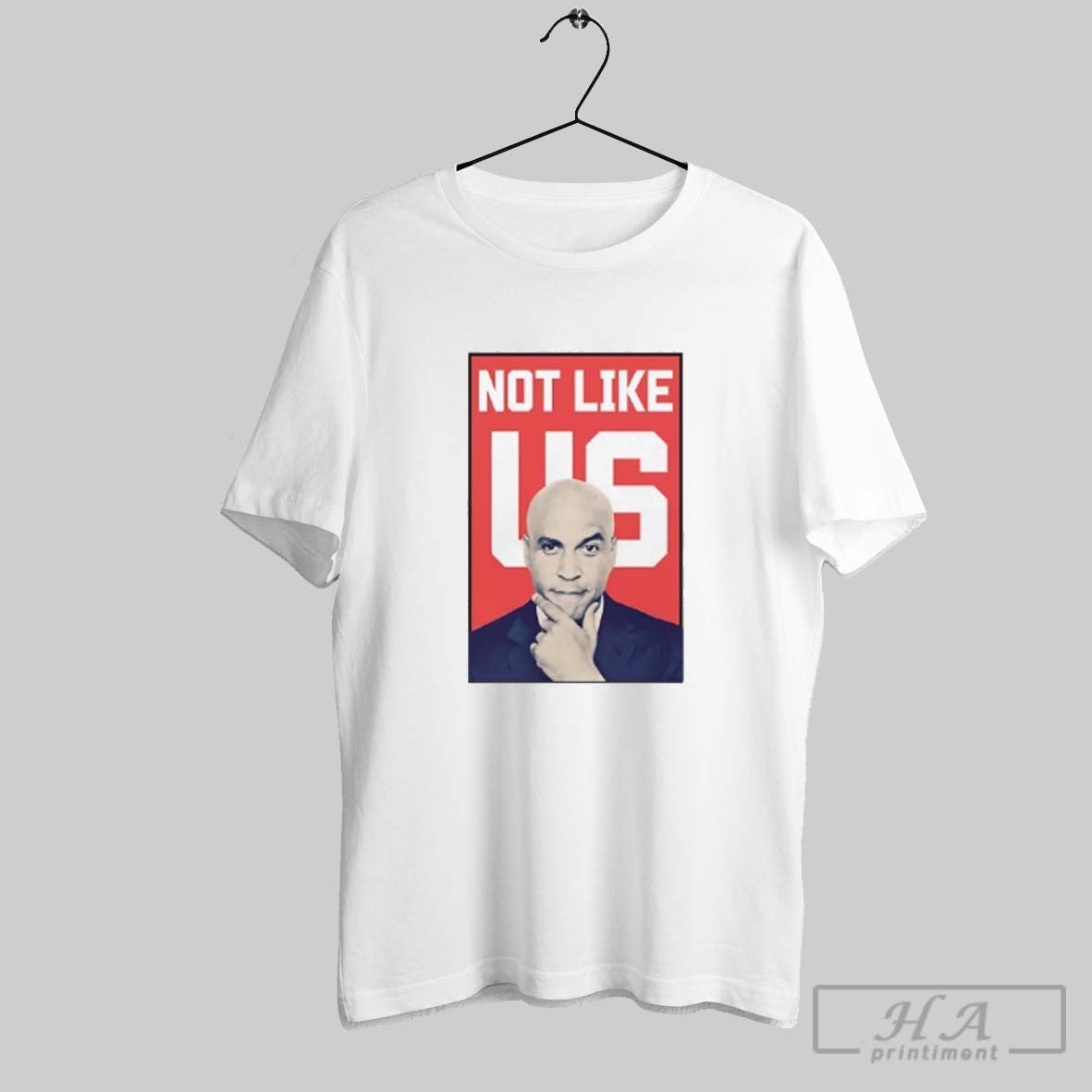 Official Cory Booker Not Like Us - Adult & Kids T-Shirts, Sweatshirts & Hoodies apparel design preview 1