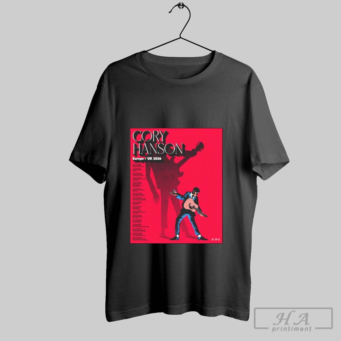 Official Cory Hanson Slowhand Europe Uk 2026 Tour - Adult & Kids T-Shirts, Sweatshirts & Hoodies apparel design preview 1