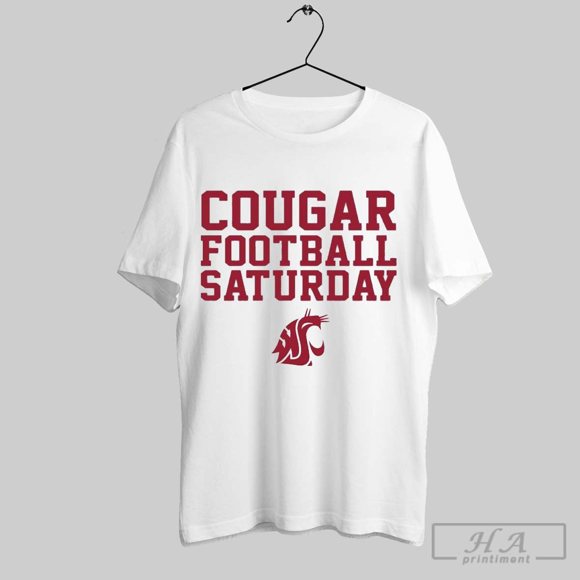 Official Cougar Football Saturdays Washington State - Adult & Kids T-Shirts, Sweatshirts & Hoodies apparel design preview 1
