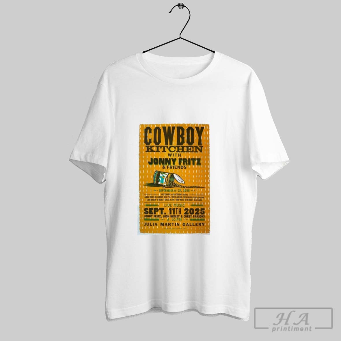 Official Cowboy Kitchen With Jonny Fritz Friends Sep - Adult & Kids T-Shirts, Sweatshirts & Hoodies apparel design preview 1