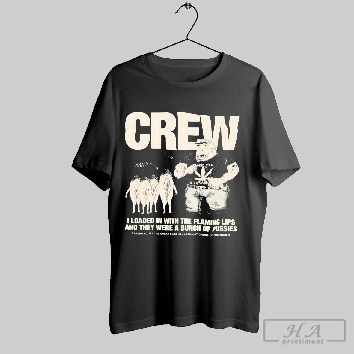 Official Crew I Loaded In With The Flaming Lips - Adult & Kids T-Shirts, Sweatshirts & Hoodies apparel design preview 1