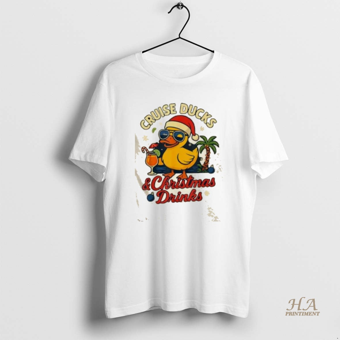 Official Cruise Ducks And Christmas Drinks - Adult & Kids T-Shirts, Sweatshirts & Hoodies apparel design preview 1