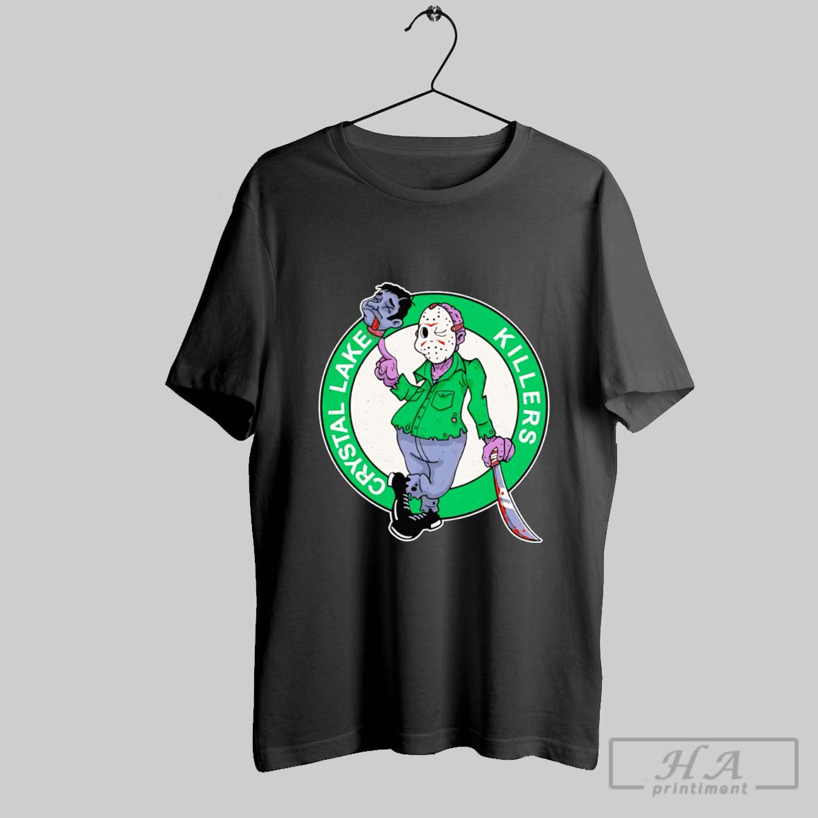 Official Crystal Lake Killers Jason Voorhees Boston - Adult & Kids T-Shirts, Sweatshirts & Hoodies apparel design preview 1