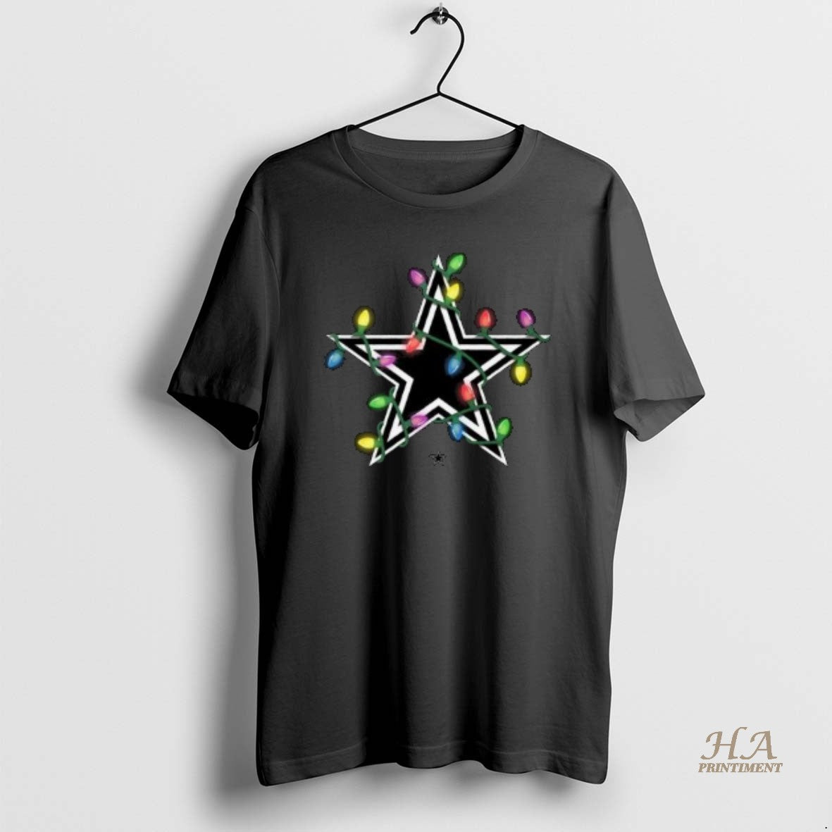 Official Dallas Cowboys Primary Logo Holiday Lights - Adult & Kids T-Shirts, Sweatshirts & Hoodies apparel design preview 1