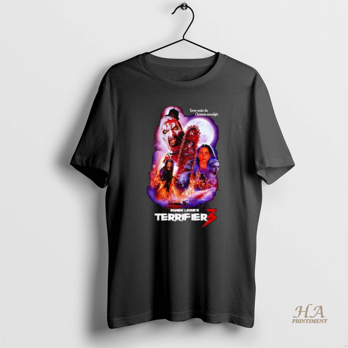 Official Damien Leones Terrifier 3 Terror Under The - Adult & Kids T-Shirts, Sweatshirts & Hoodies apparel design preview 1