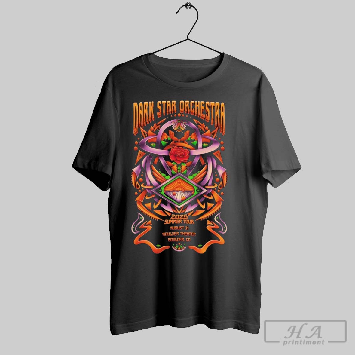 Official Dark Star Orchestra Aug 31 2025 Boulder - Adult & Kids T-Shirts, Sweatshirts & Hoodies apparel design preview 1