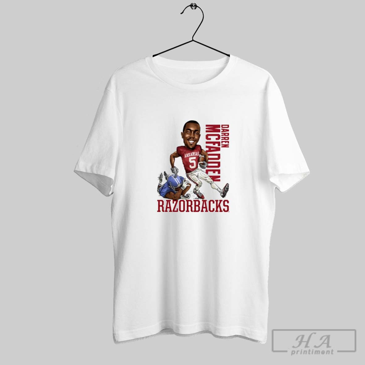 Official Darren Mcfadden Arkansas Razorbacks Baseball - Adult & Kids T-Shirts, Sweatshirts & Hoodies apparel design preview 1