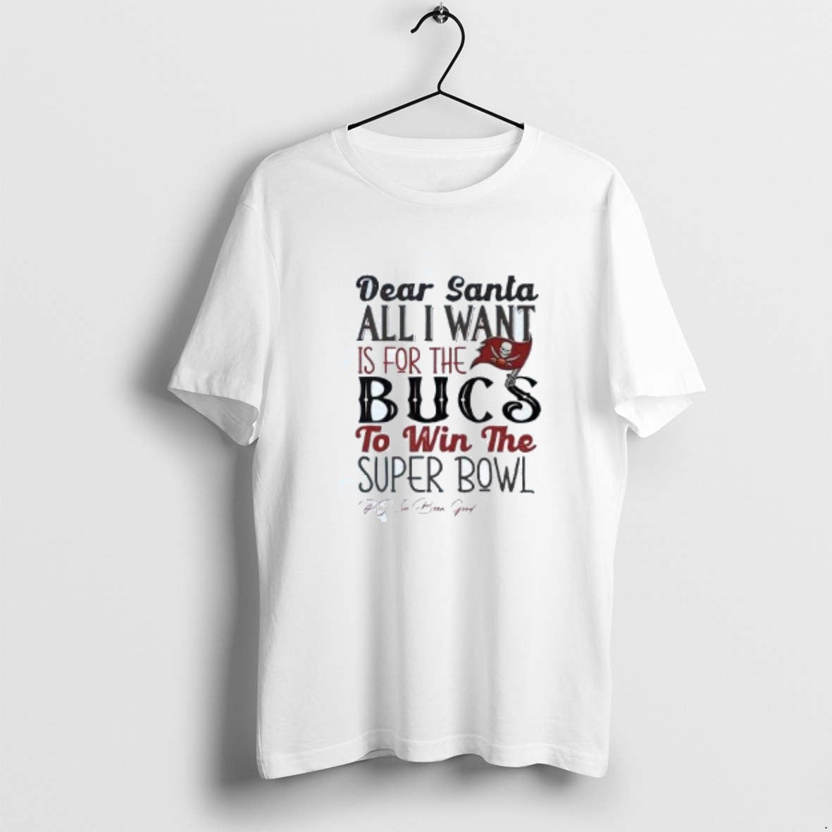 Official Dead Santa All I Want Is For The Tampa Bay - Adult & Kids T-Shirts, Sweatshirts & Hoodies apparel design preview 1