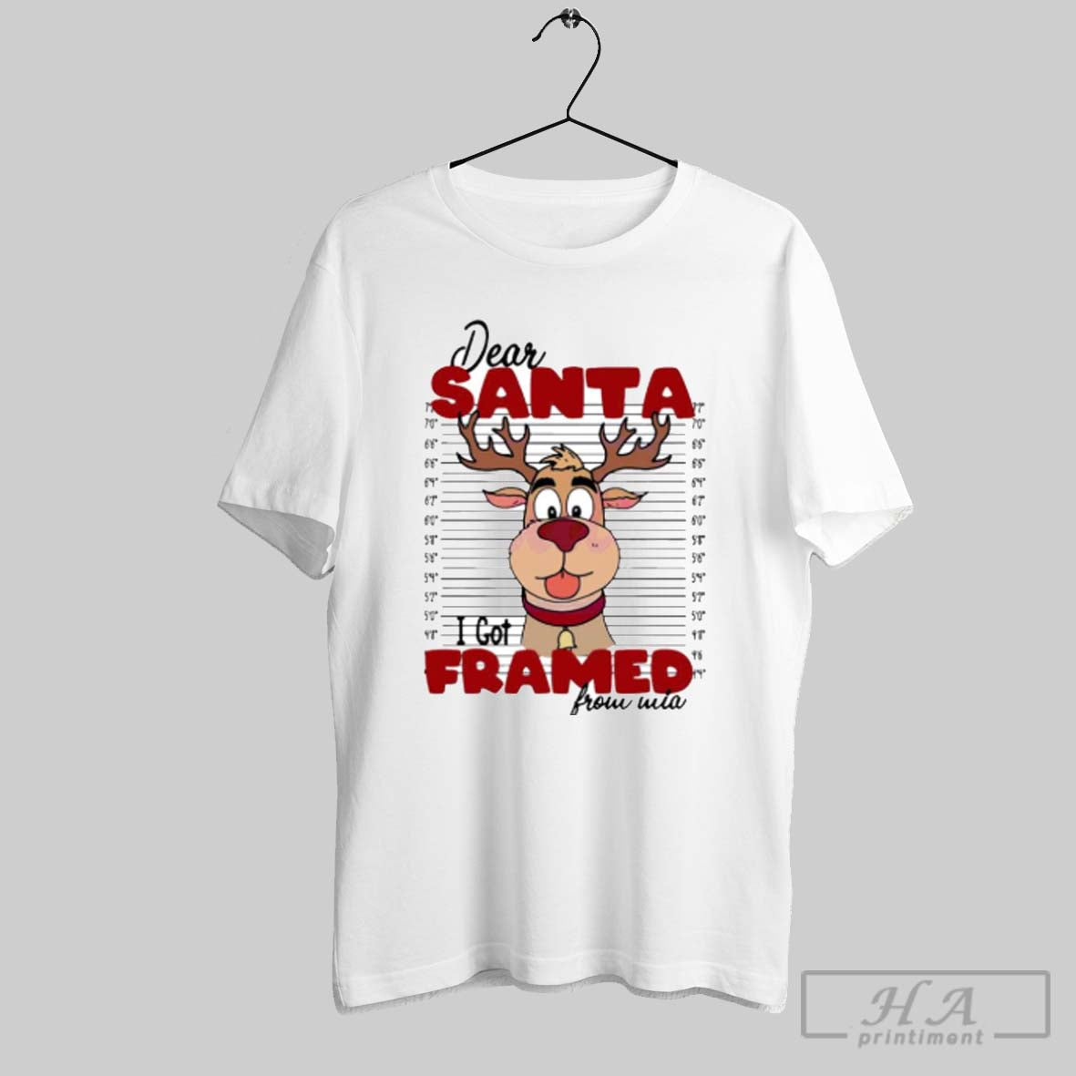 Official Dear Santa I Got Framed From Wia Ornament - Adult & Kids T-Shirts, Sweatshirts & Hoodies apparel design preview 1