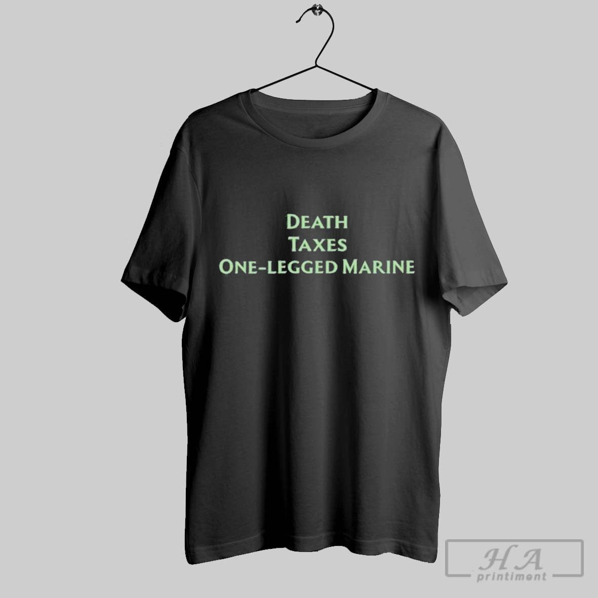 Official Death Taxes One Legged Marine - Adult & Kids T-Shirts, Sweatshirts & Hoodies apparel design preview 1