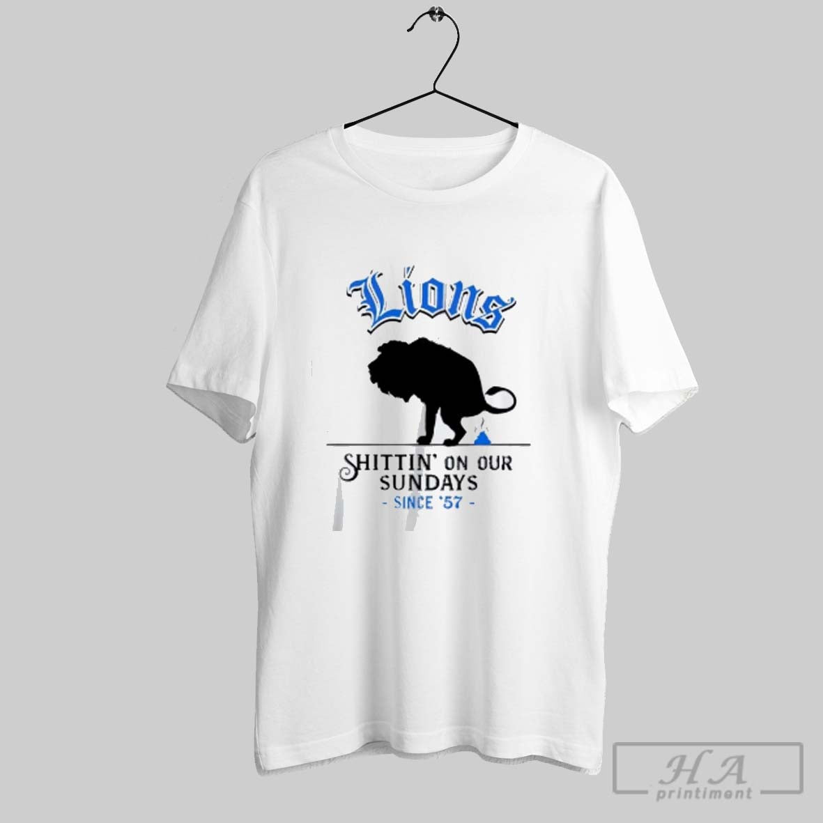 Official Detroit Lions Shitting On Our Sundays Since - Adult & Kids T-Shirts, Sweatshirts & Hoodies apparel design preview 1
