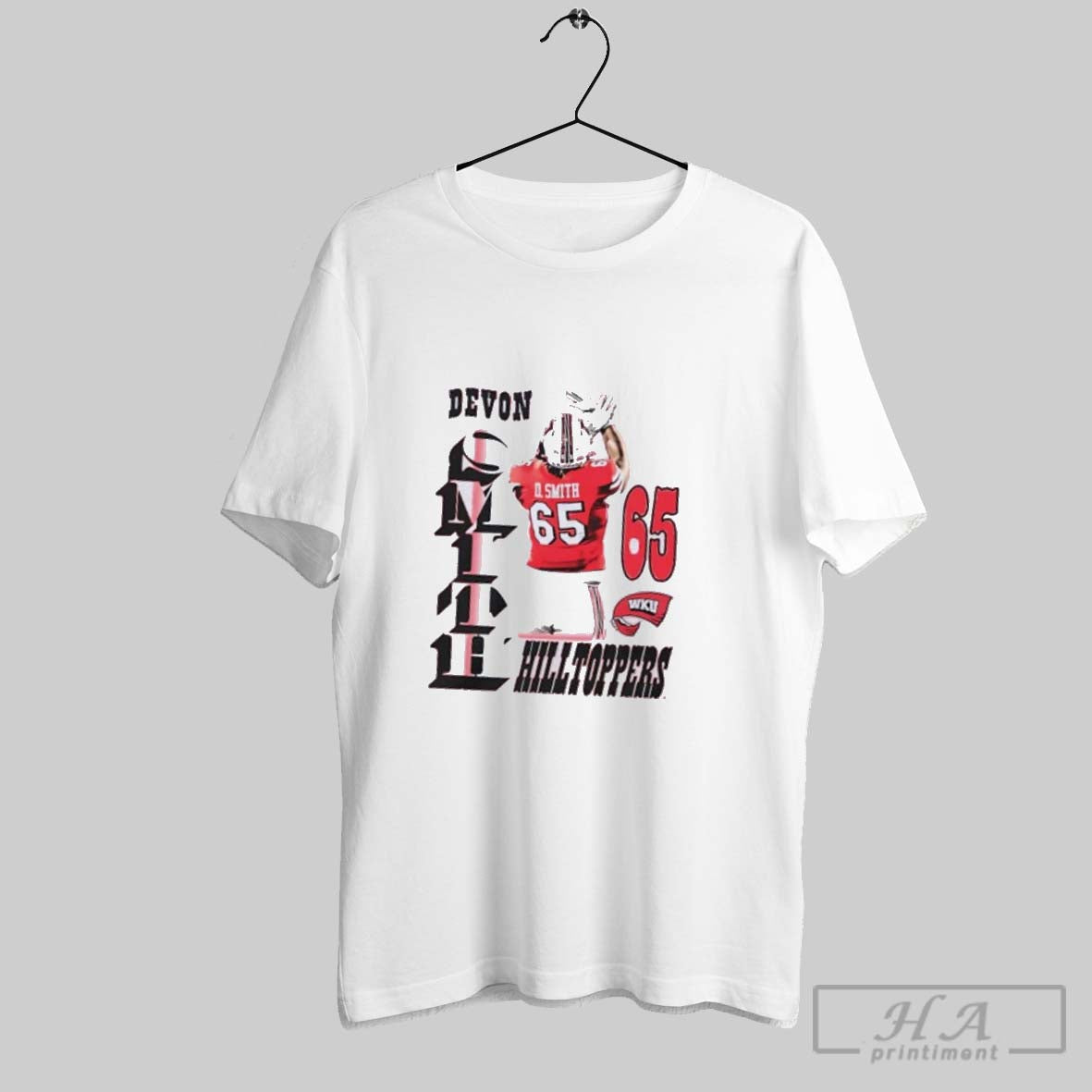 Official Devon Smith Hilltoppers Celebration Wku - Adult & Kids T-Shirts, Sweatshirts & Hoodies apparel design preview 1