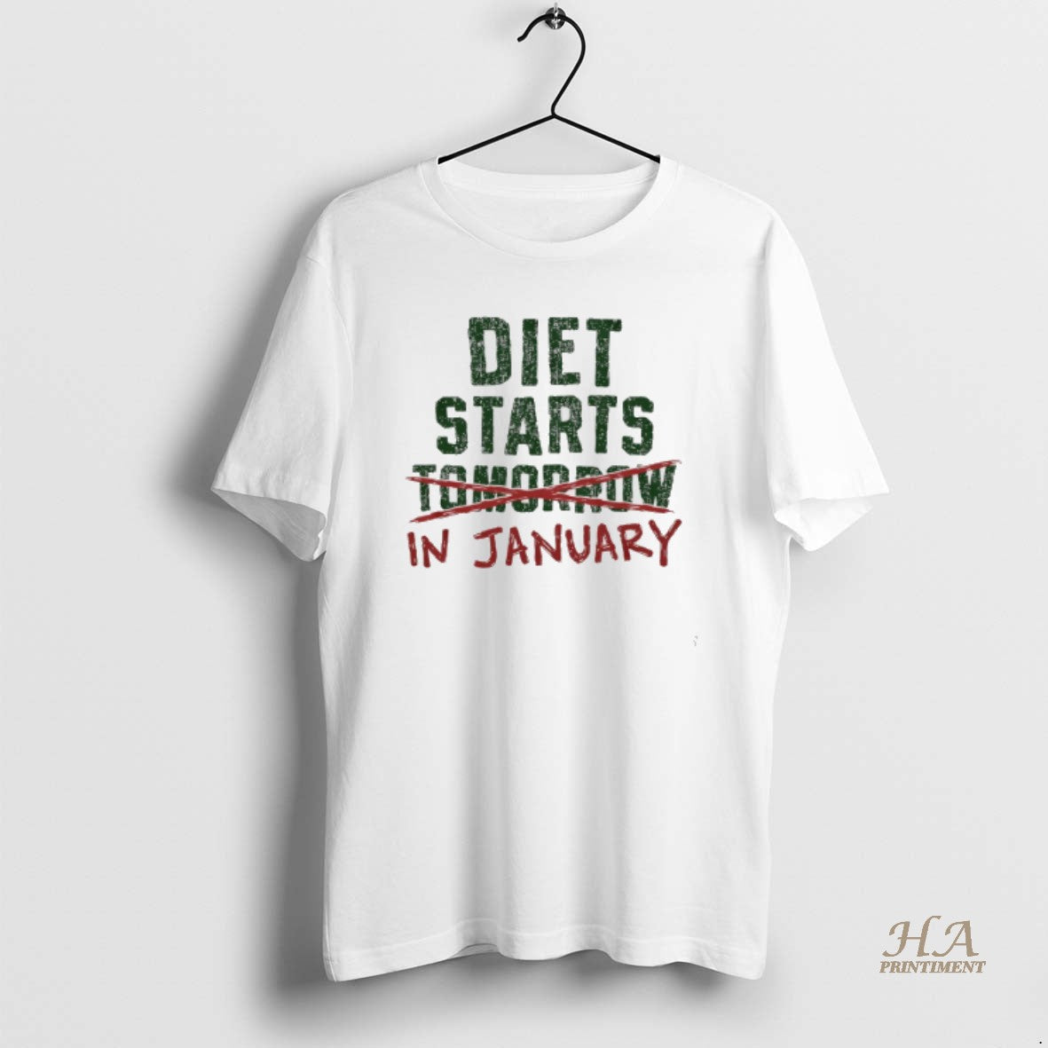 Official Diet Starts In January - Adult & Kids T-Shirts, Sweatshirts & Hoodies apparel design preview 1