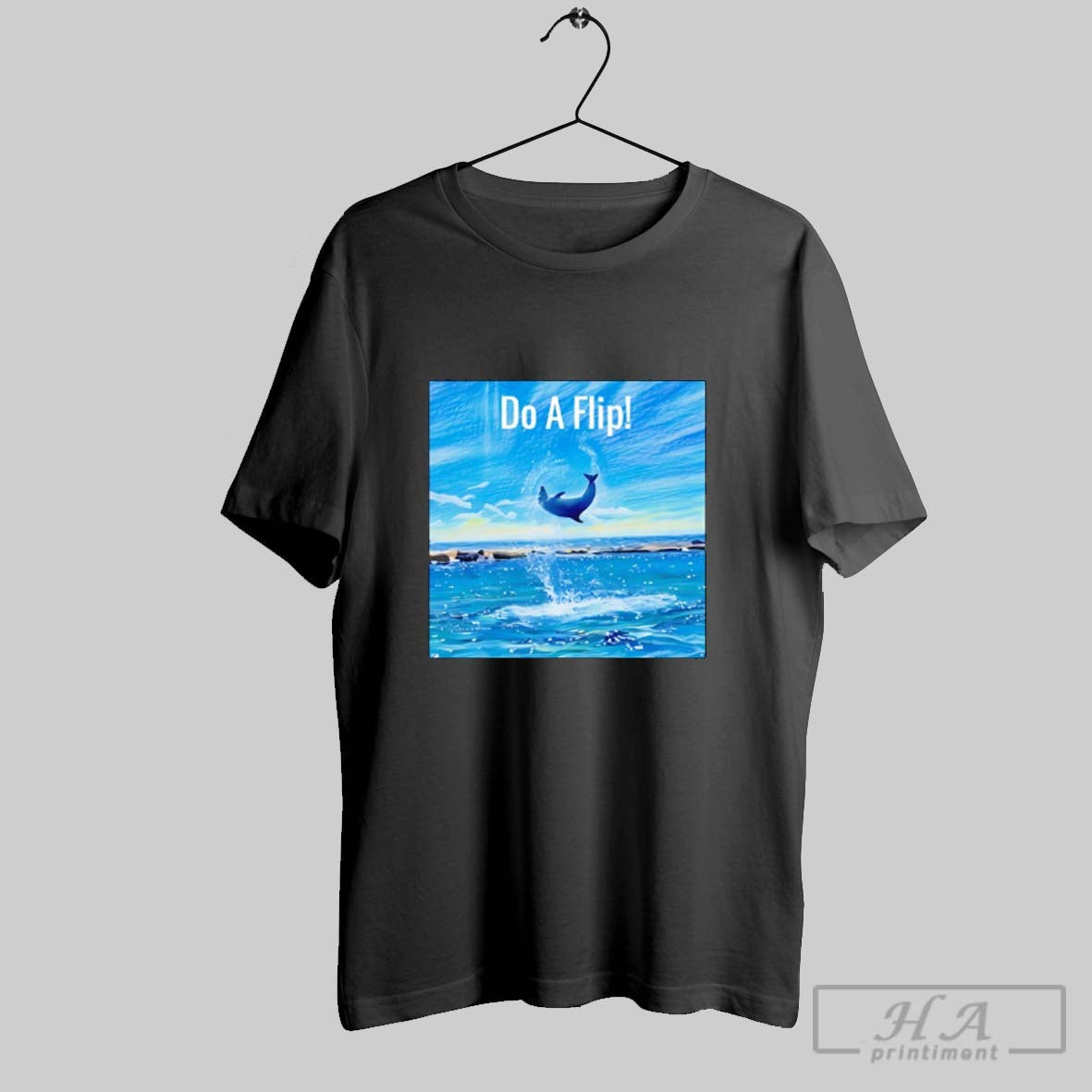 Official Do A Flip Dolphin - Adult & Kids T-Shirts, Sweatshirts & Hoodies apparel design preview 1