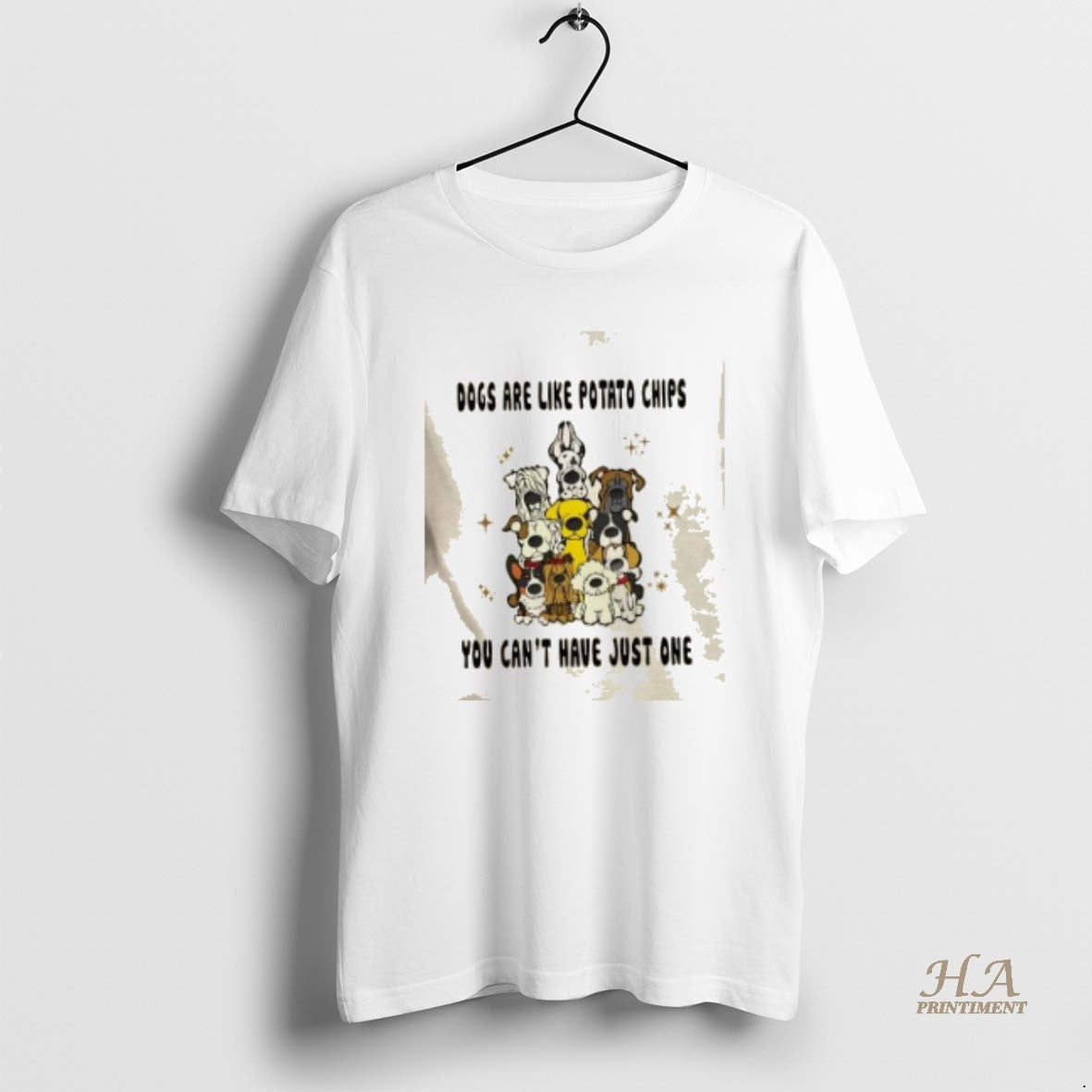Official Dogs Are Like Potato Chips You Cant Have - Adult & Kids T-Shirts, Sweatshirts & Hoodies apparel design preview 1