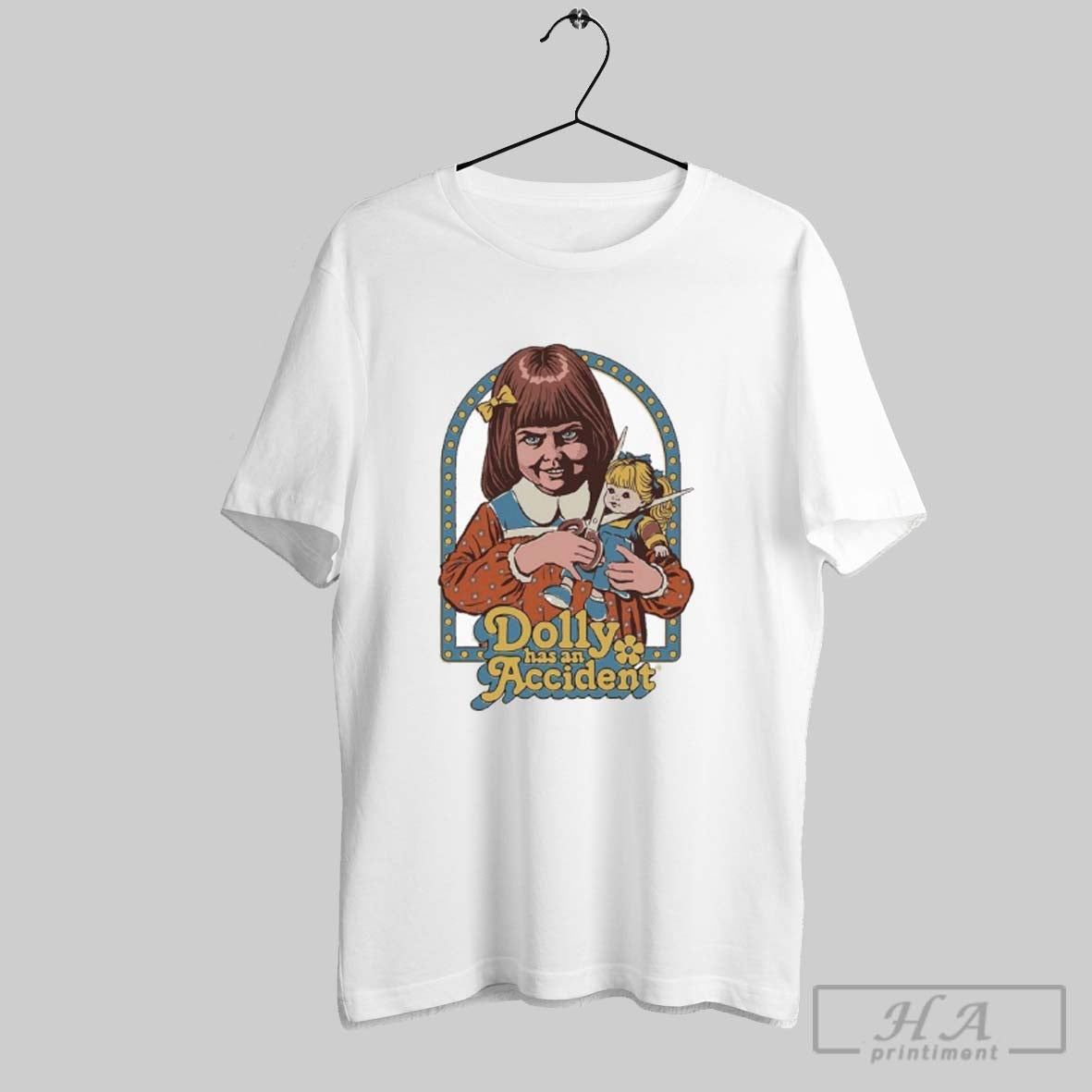 Official Dolly Has An Accident - Adult & Kids T-Shirts, Sweatshirts & Hoodies apparel design preview 1