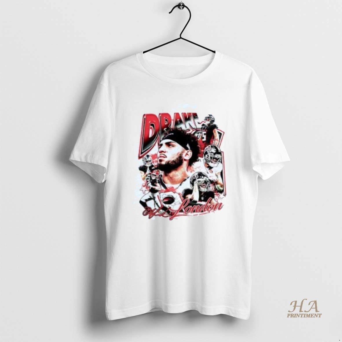 Official Drake London Picture Collage Signature - Adult & Kids T-Shirts, Sweatshirts & Hoodies apparel design preview 1