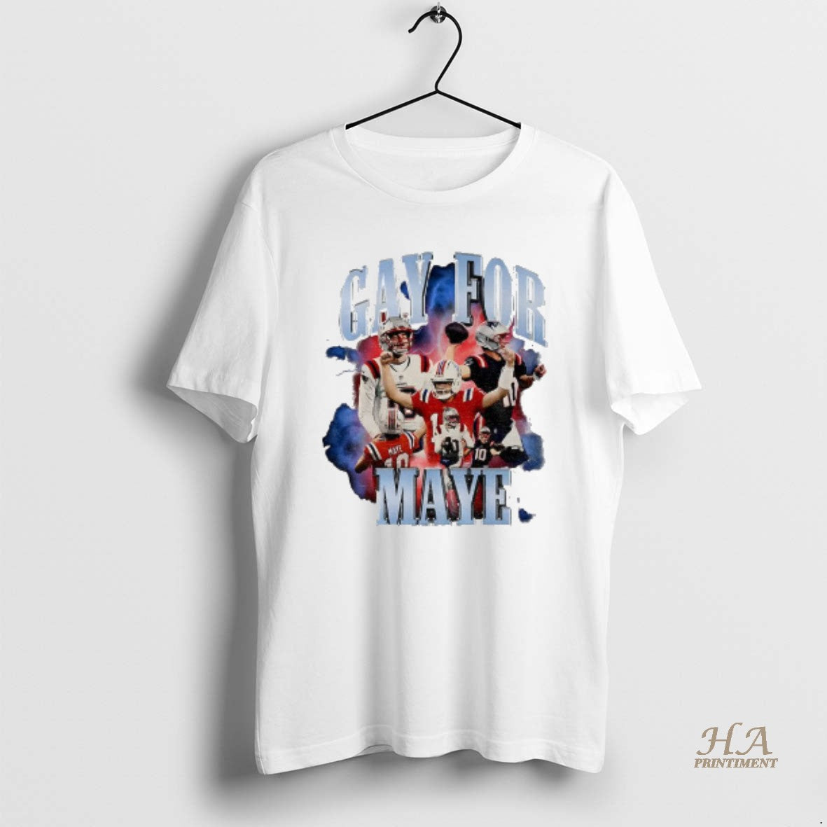 Official Drake Maye Gay For - Adult & Kids T-Shirts, Sweatshirts & Hoodies apparel design preview 1