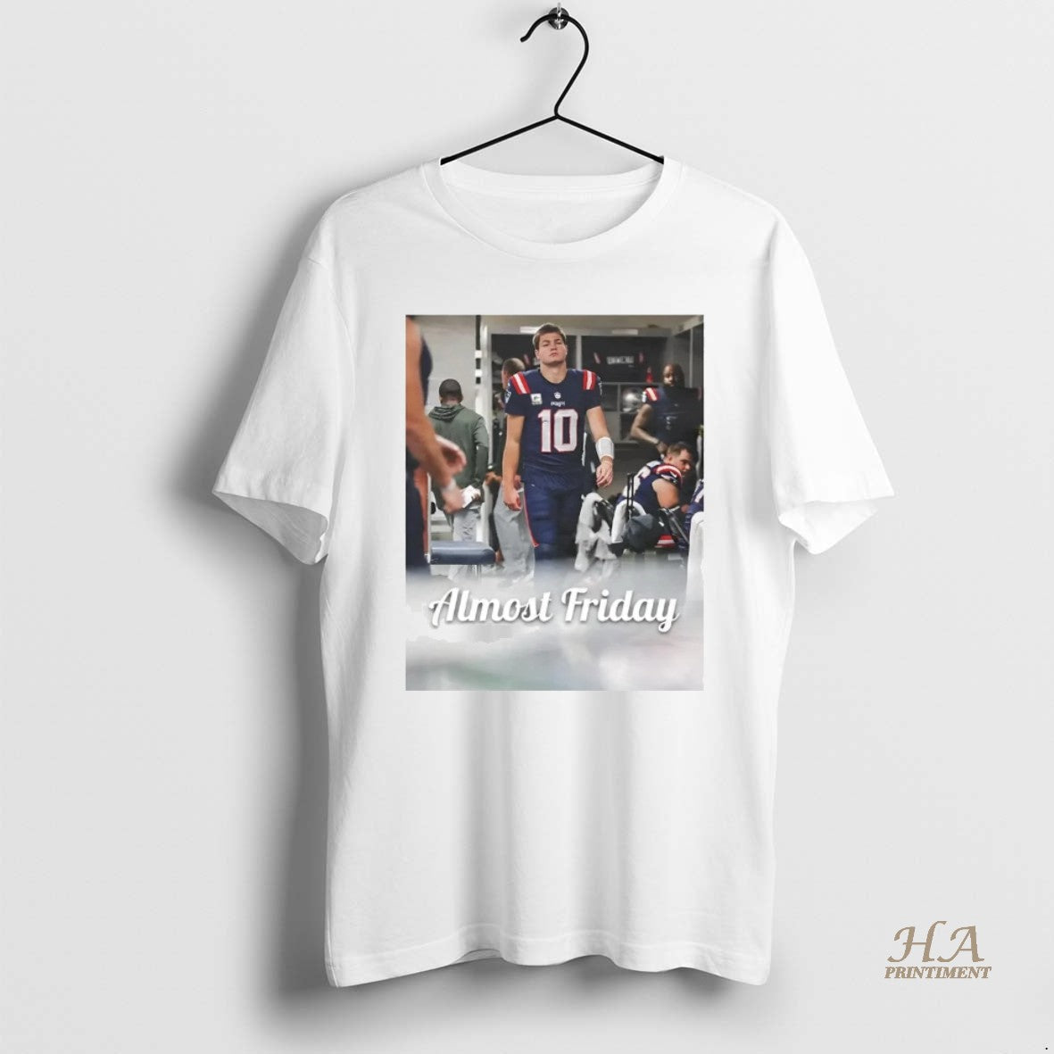 Official Drake Maye Locker Room Ne Patriots - Adult & Kids T-Shirts, Sweatshirts & Hoodies apparel design preview 1