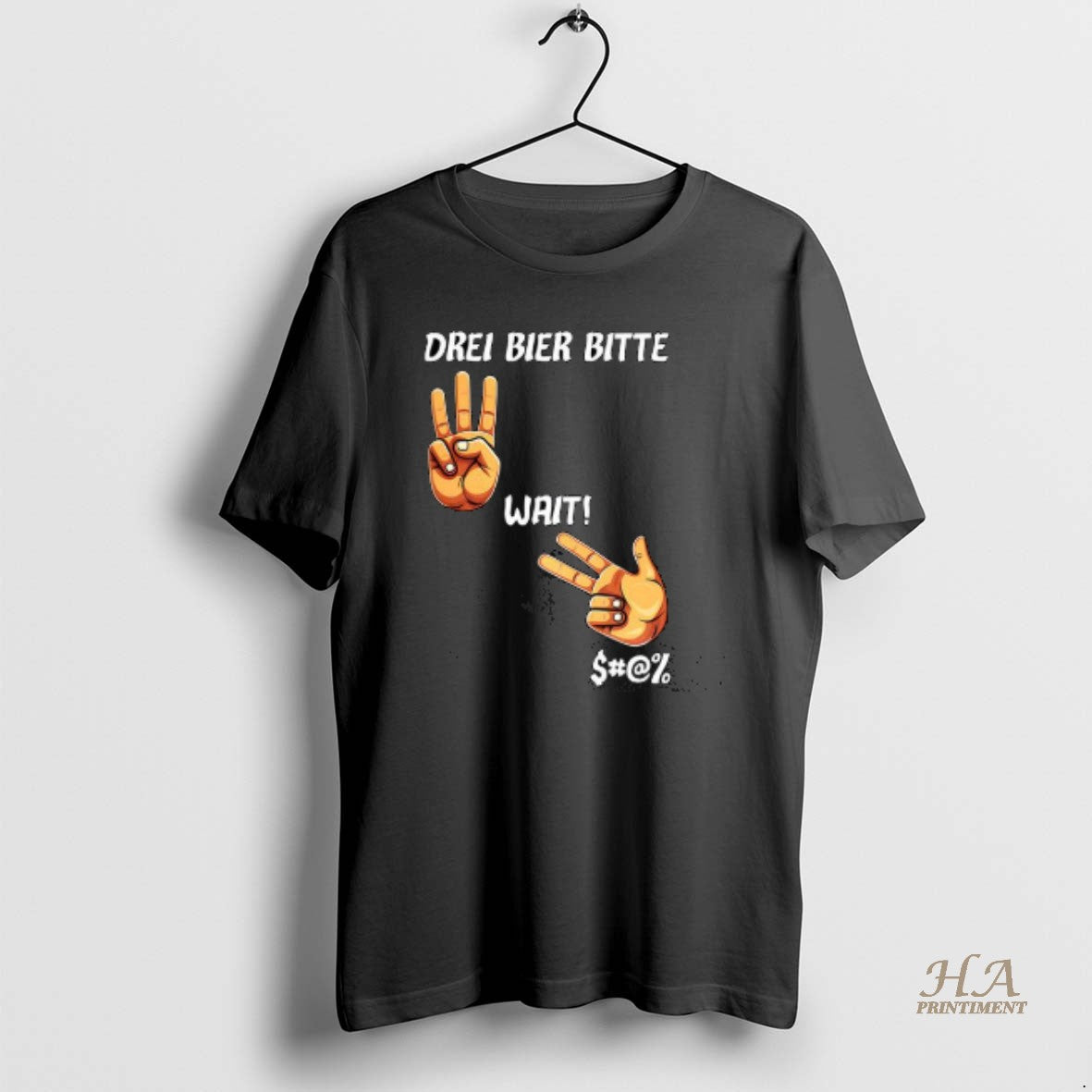 Official Drei Bier Bitte 3 Wait Beers - Adult & Kids T-Shirts, Sweatshirts & Hoodies apparel design preview 1