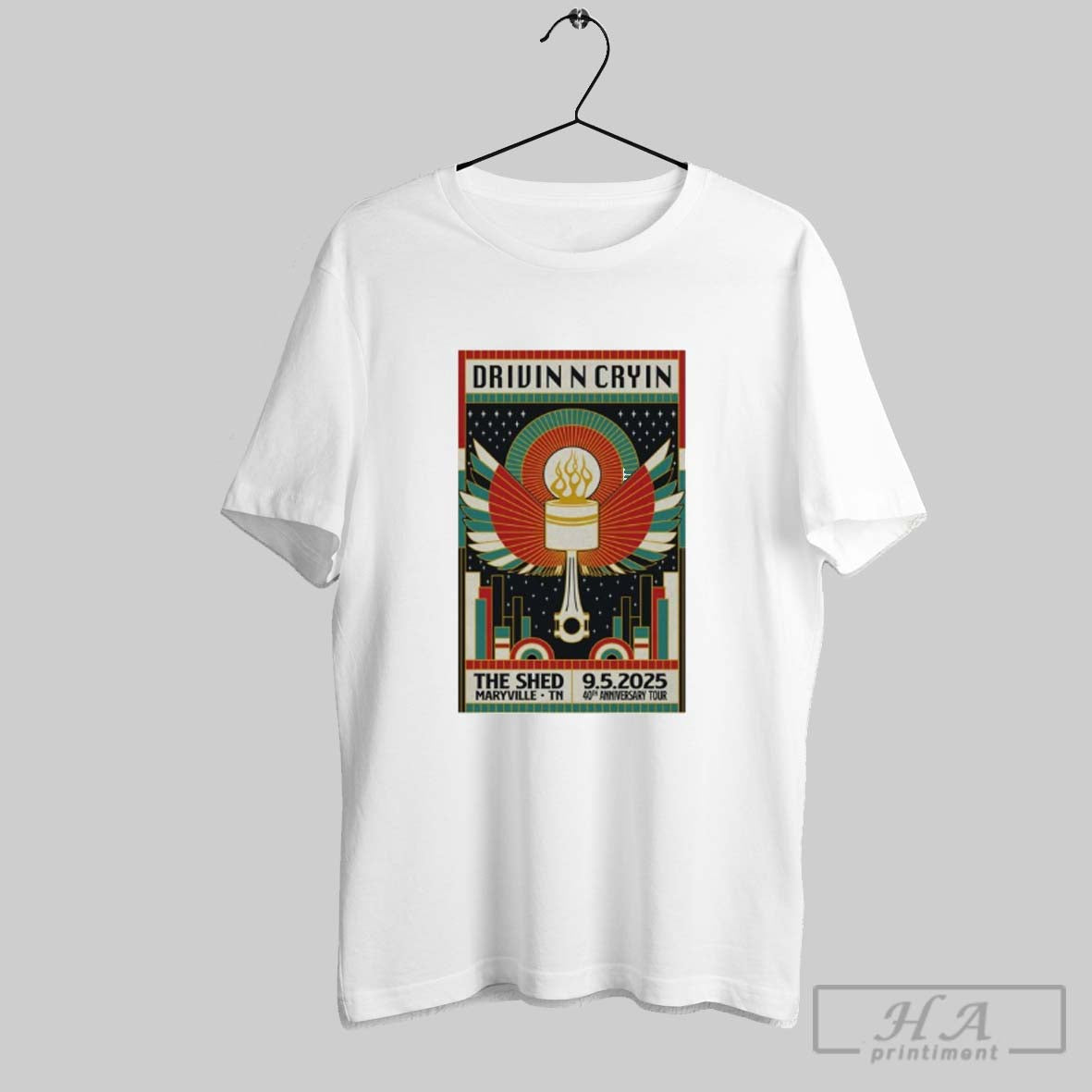 Official Drivin N Cryin Tour The Shed Maryville Tn 05 - Adult & Kids T-Shirts, Sweatshirts & Hoodies apparel design preview 1