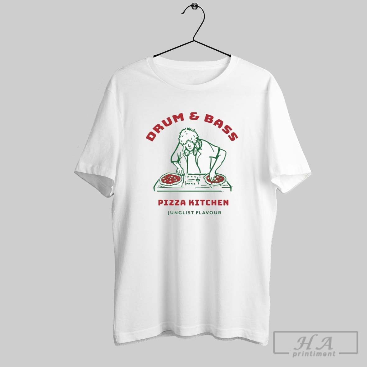 Official Drum And Bass Pizza Kitchen Junglist Flavour - Adult & Kids T-Shirts, Sweatshirts & Hoodies apparel design preview 1