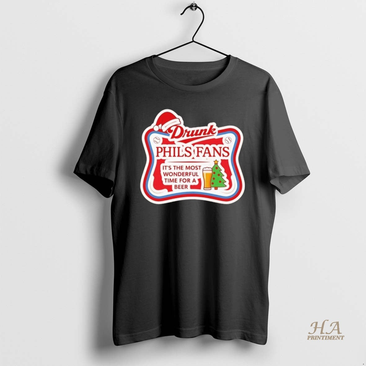 Official Drunk Phils Fans Holiday Its The Most - Adult & Kids T-Shirts, Sweatshirts & Hoodies apparel design preview 1