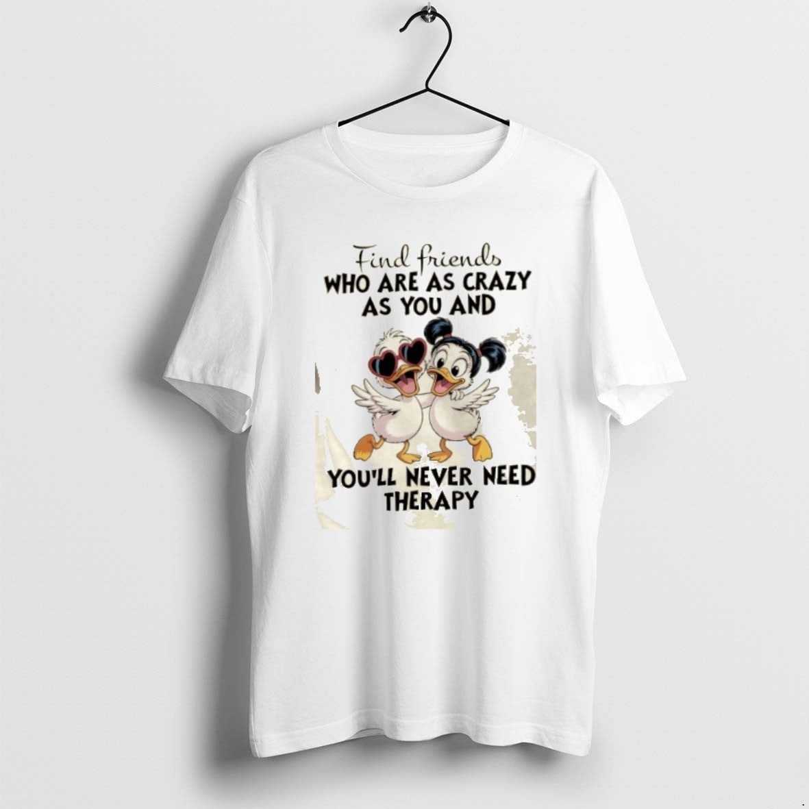 Official Ducks Find Friends Who Are As Crazy You And - Adult & Kids T-Shirts, Sweatshirts & Hoodies apparel design preview 1