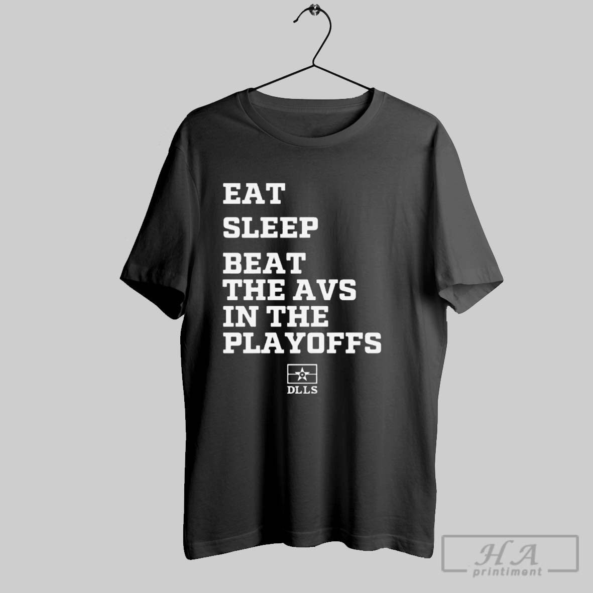 Official Eat Sleep Beat The Avs In Playoffs Dallas - Adult & Kids T-Shirts, Sweatshirts & Hoodies apparel design preview 1