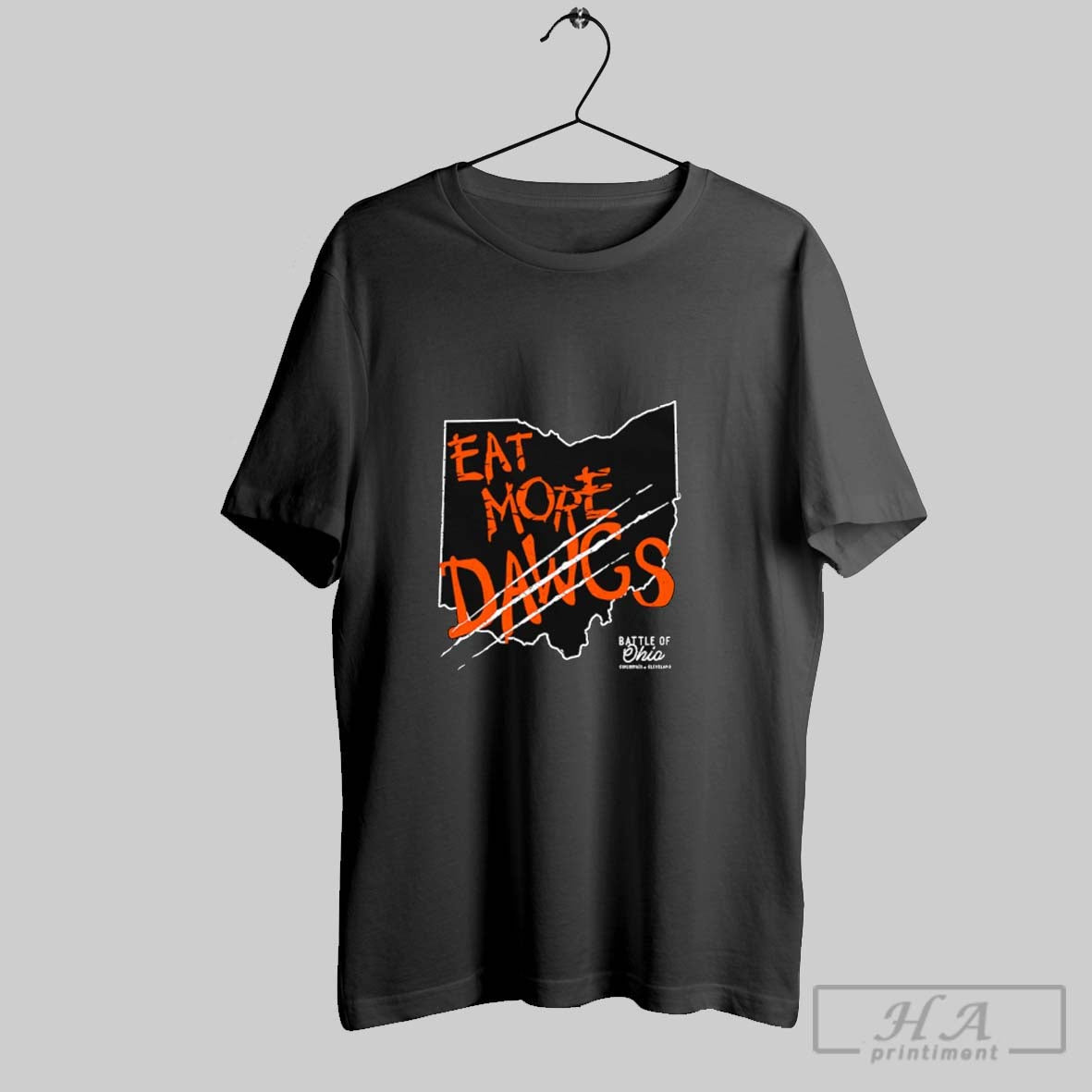 Official Eat More Dawgs The Battle Of Ohio Cincinnati - Adult & Kids T-Shirts, Sweatshirts & Hoodies apparel design preview 1