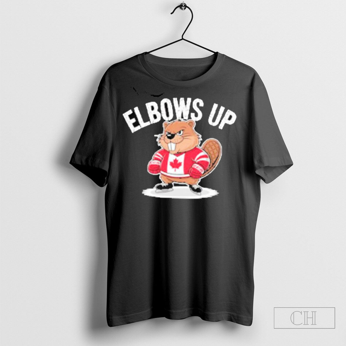 Official Elbows Up Hockey Brave Canada - Adult & Kids T-Shirts, Sweatshirts & Hoodies apparel design preview 1