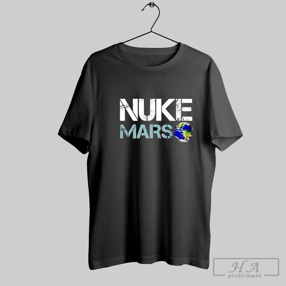 Official Elon Musk Nuke Mars Earth - Adult & Kids T-Shirts, Sweatshirts & Hoodies apparel design preview 1