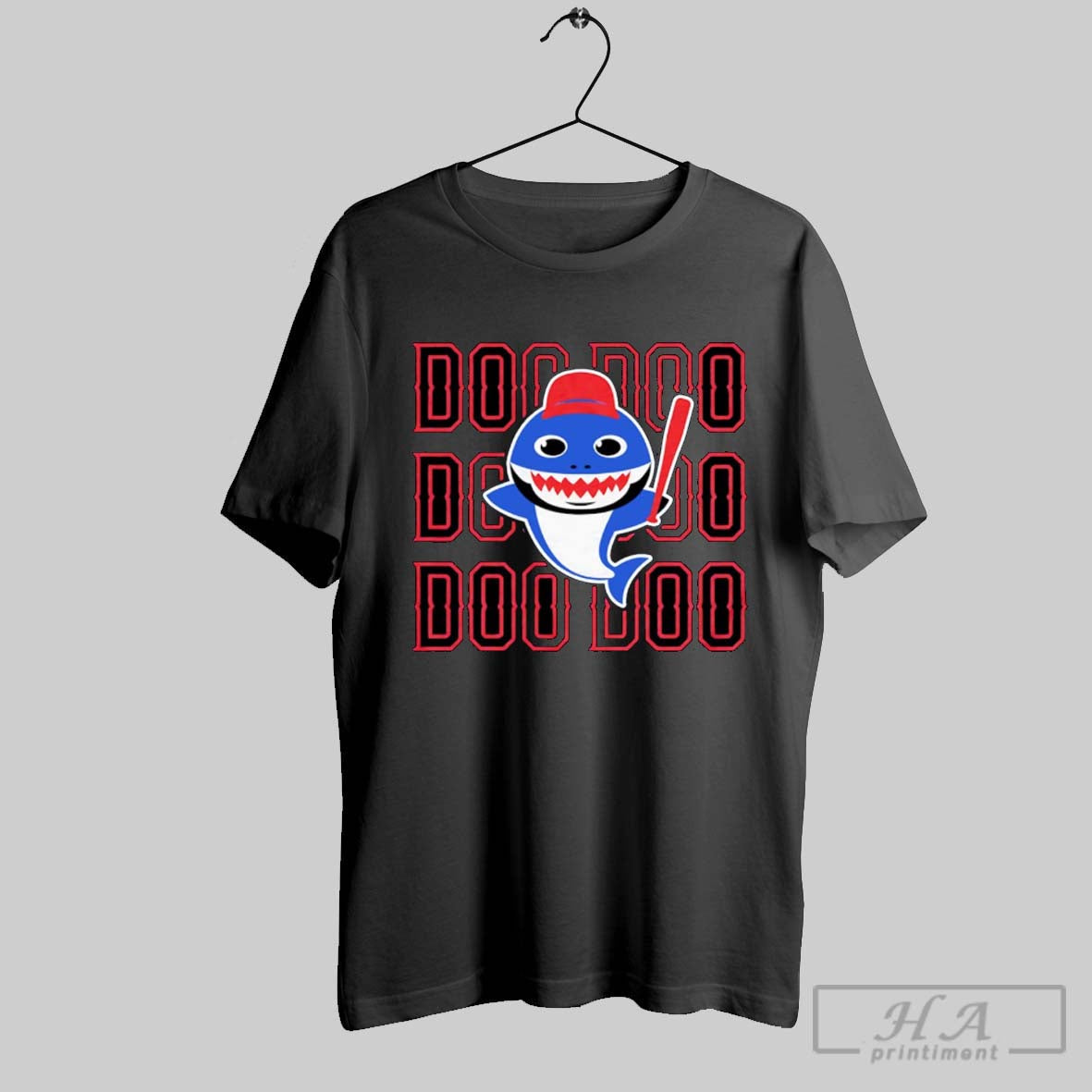Official Elvis Andrus Wearing Texas Shark Doo - Adult & Kids T-Shirts, Sweatshirts & Hoodies apparel design preview 1