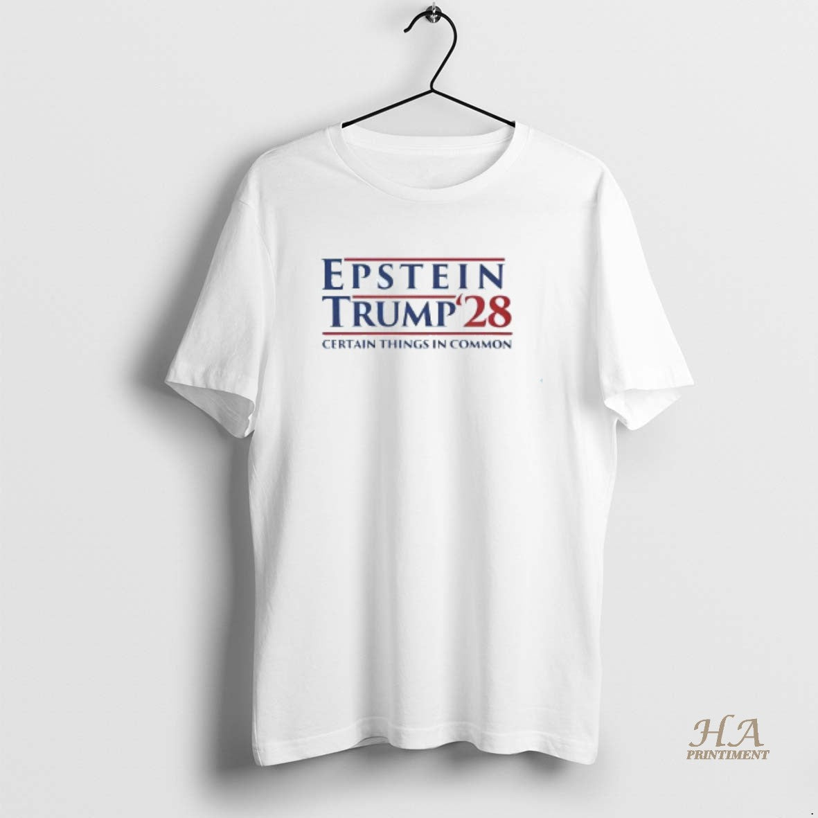 Official Epstein Trump 2028 Certain Things In Common - Adult & Kids T-Shirts, Sweatshirts & Hoodies apparel design preview 1