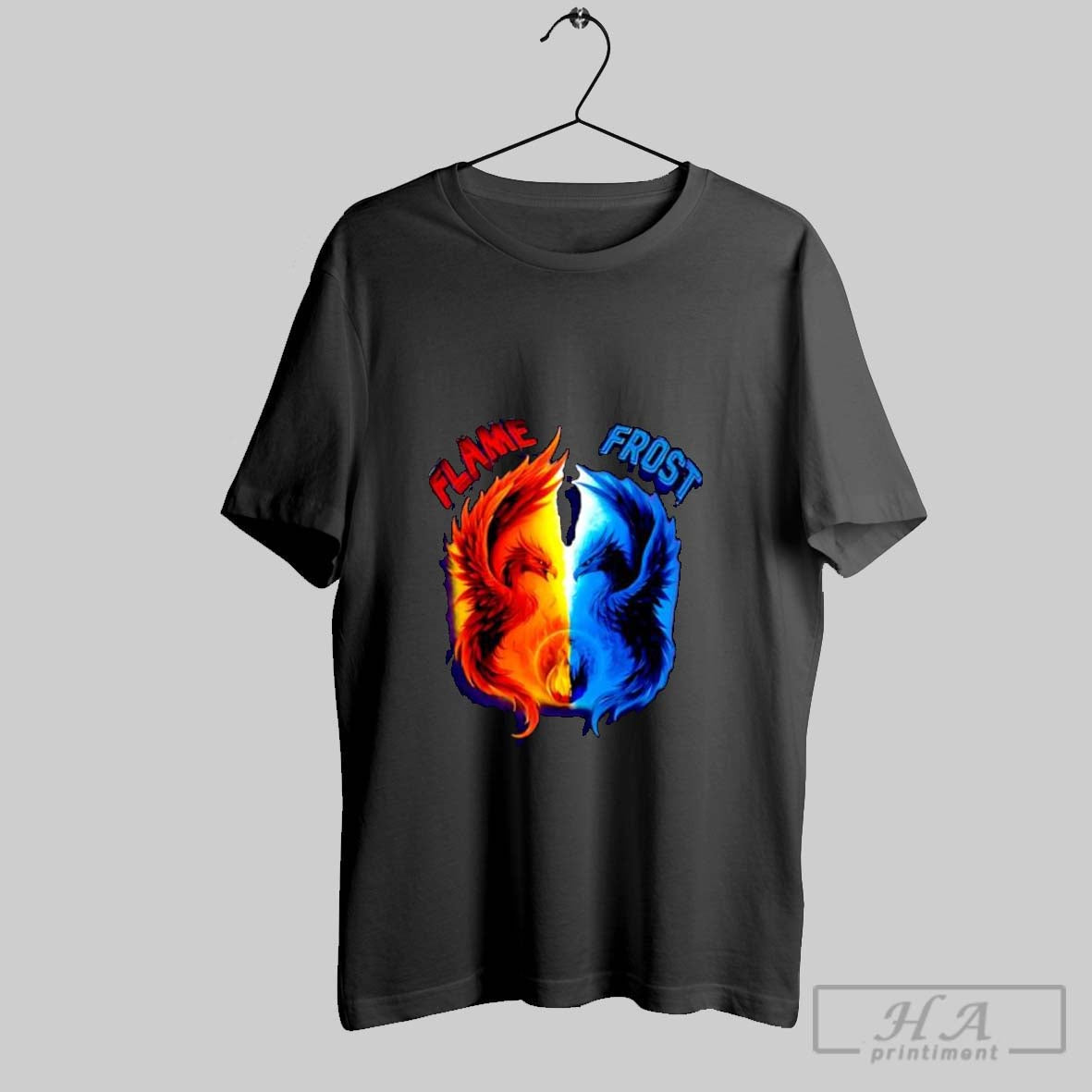Official Flame And Frost Yin Yang Phoenix Dragon - Adult & Kids T-Shirts, Sweatshirts & Hoodies apparel design preview 1