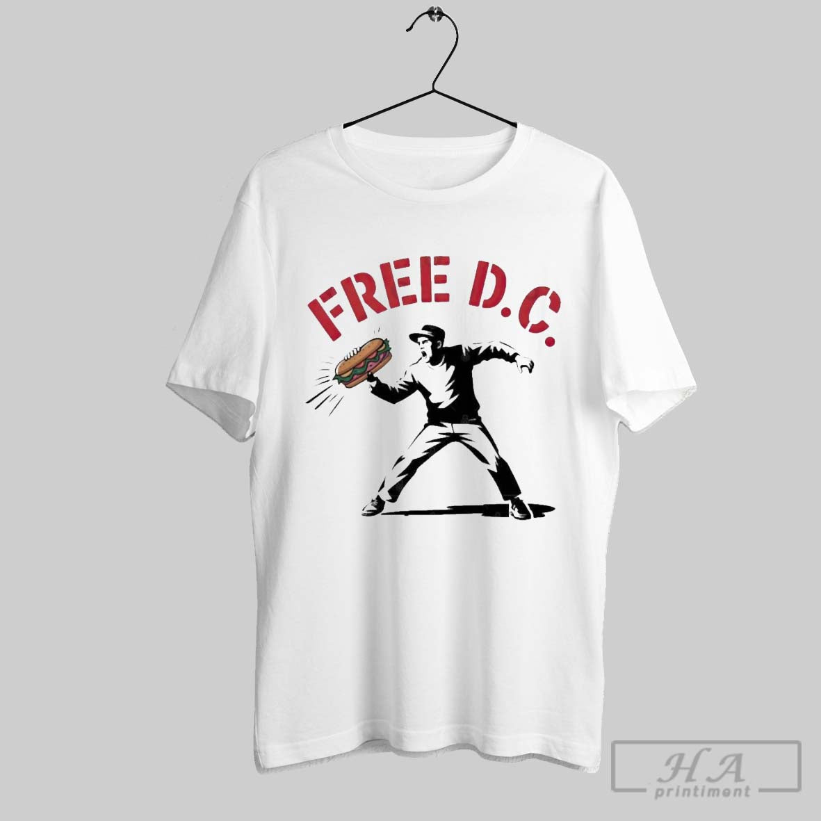 Official Free Dc Sandwich Thrower Activist Washington - Adult & Kids T-Shirts, Sweatshirts & Hoodies apparel design preview 1