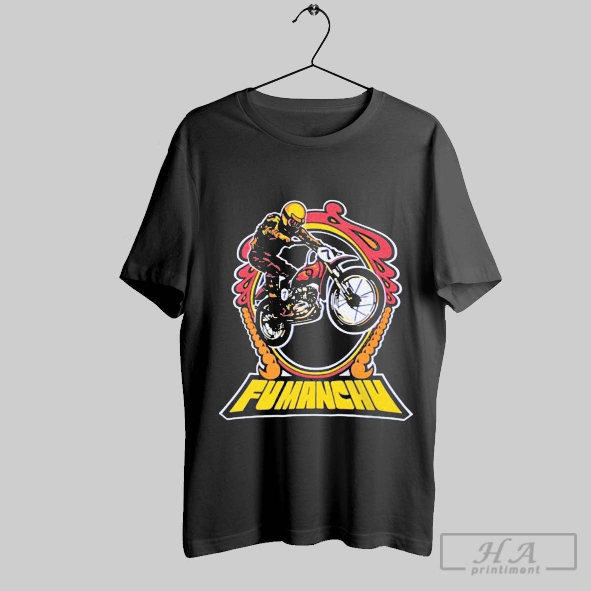 Official Fu Manchu Bultaco Biker - Adult & Kids T-Shirts, Sweatshirts & Hoodies apparel design preview 1
