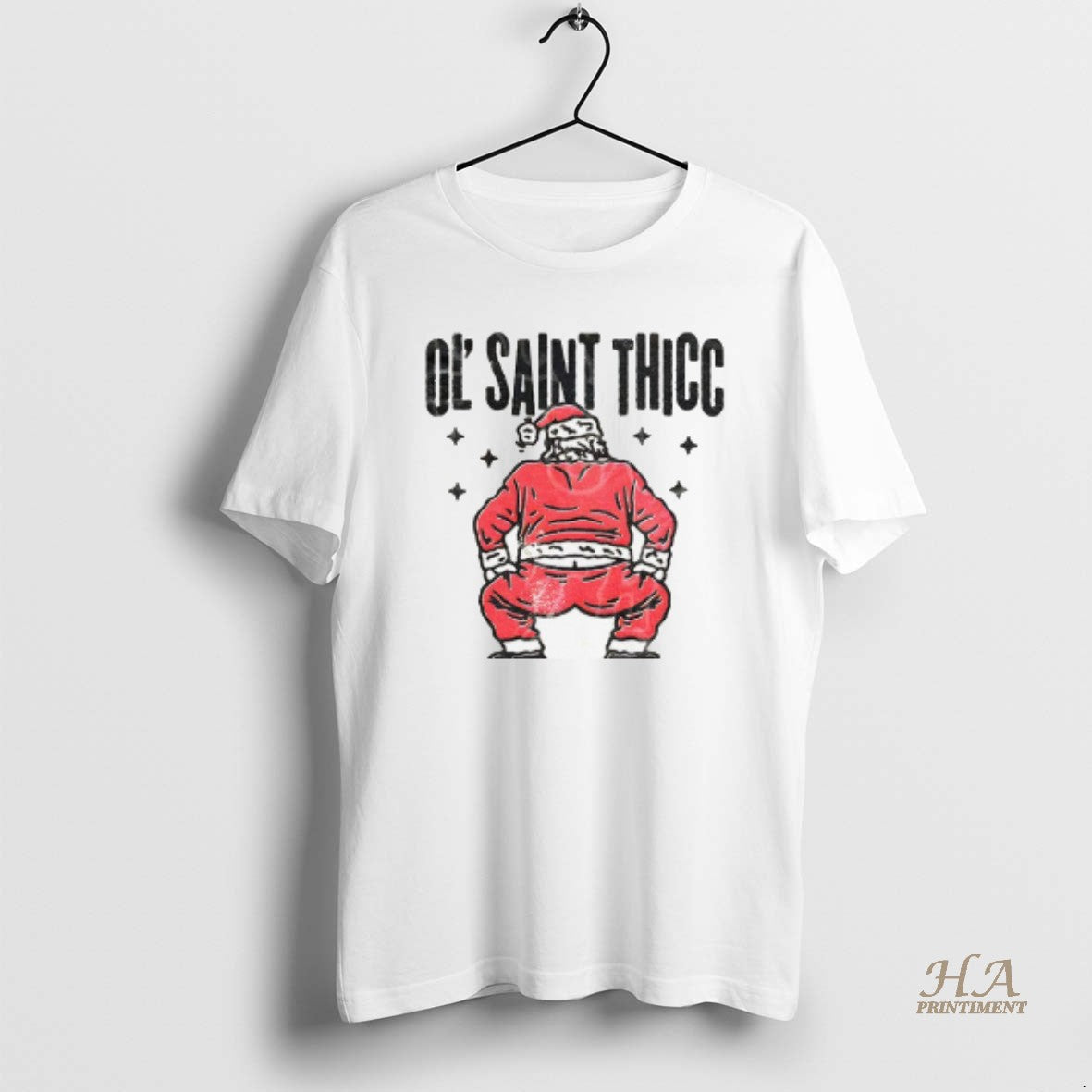 Official Funny Ol Santa Thicc Christmas - Adult & Kids T-Shirts, Sweatshirts & Hoodies apparel design preview 1