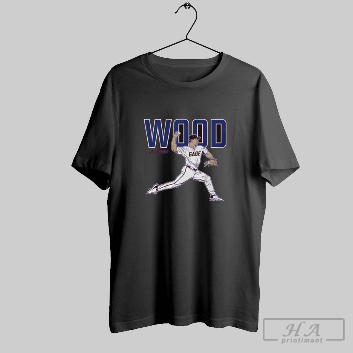 Official Gage Wood Ace Pose Philadelphia Phillies Mlb - Adult & Kids T-Shirts, Sweatshirts & Hoodies apparel design preview 1
