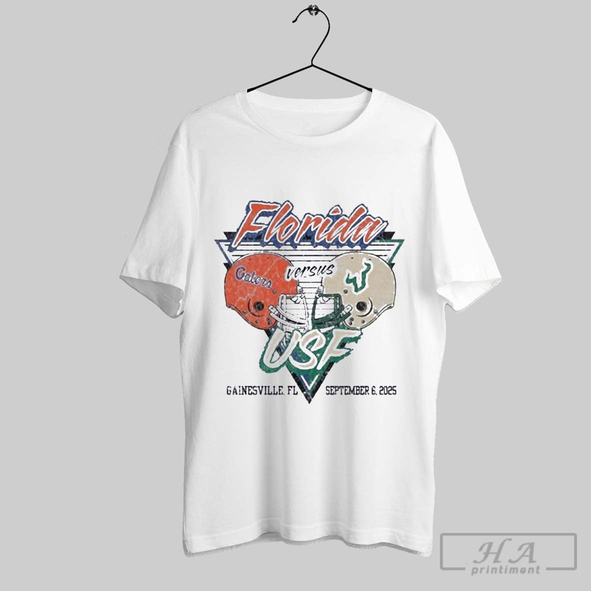 Official Gameday Showdown 2025 Florida Vs Usf Matchup - Adult & Kids T-Shirts, Sweatshirts & Hoodies apparel design preview 1