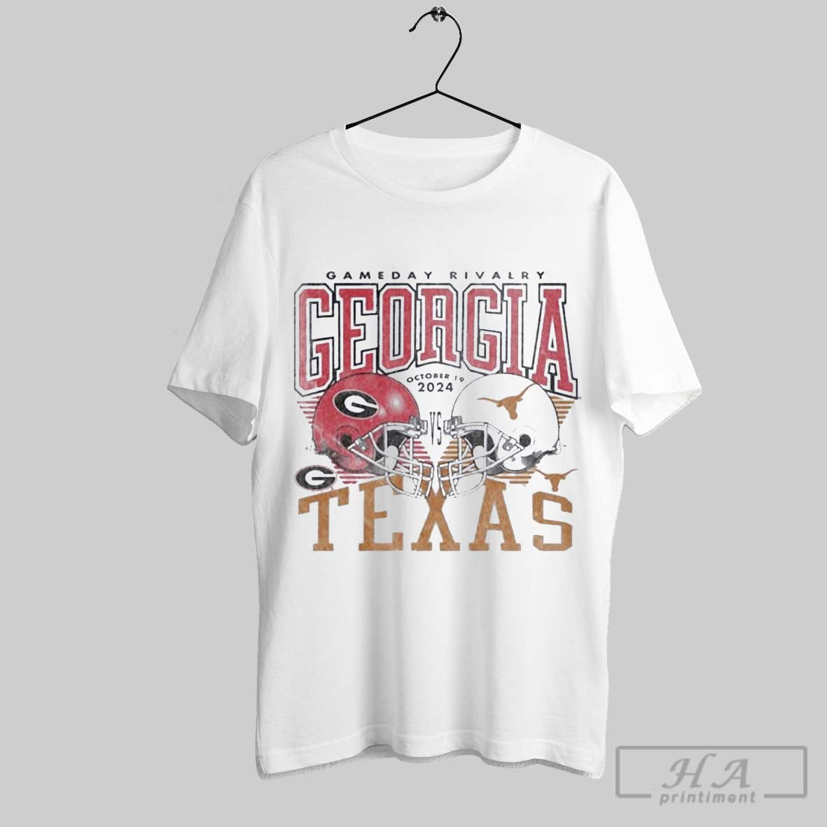 Official Gameday Showdown 2025 Texas Vs Georgia - Adult & Kids T-Shirts, Sweatshirts & Hoodies apparel design preview 1